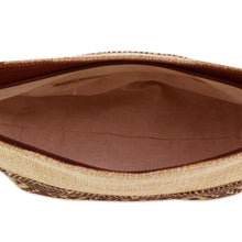 Load image into Gallery viewer, Leather-Accented All Cotton Maya Style Shoulder Bag - Maya Ixcaco | NOVICA