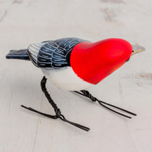 Load image into Gallery viewer, Ceramic Figurine of a Red Headed Woodpecker from Guatemala - Red Headed Woodpecker | NOVICA