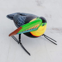 Load image into Gallery viewer, Ceramic Figurine of a Keel-Billed Toucan from Guatemala - Keel-Billed Toucan | NOVICA