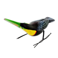 Load image into Gallery viewer, Ceramic Figurine of a Keel-Billed Toucan from Guatemala - Keel-Billed Toucan | NOVICA