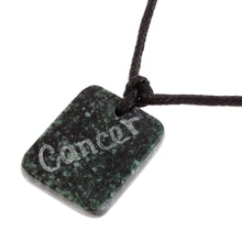Load image into Gallery viewer, Jade Zodiac Cancer Pendant Necklace from Guatemala - Verdant Cancer | NOVICA