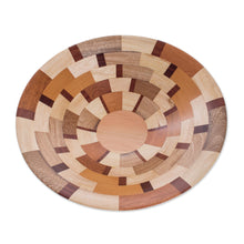 Load image into Gallery viewer, Palo Blanco and Caoba Wood Serving Bowl from Guatemala - Fragment | NOVICA