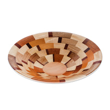 Load image into Gallery viewer, Palo Blanco and Caoba Wood Serving Bowl from Guatemala - Fragment | NOVICA
