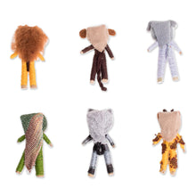 Load image into Gallery viewer, Jungle-Themed Cotton Decorative Worry Dolls (Set of 6) - Jungle Quitapenas | NOVICA