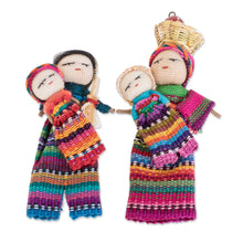 Load image into Gallery viewer, Handmade Cotton Worry Dolls from Guatemala (Pair) - Two Mothers | NOVICA