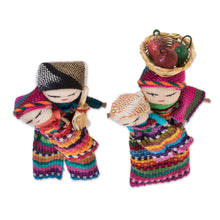 Load image into Gallery viewer, Handmade Cotton Worry Dolls from Guatemala (Pair) - Two Mothers | NOVICA