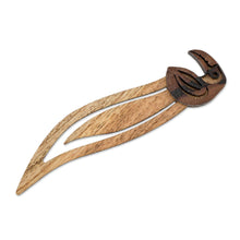 Load image into Gallery viewer, Toucan-Themed Teak Wood Bookmark from Costa Rica - Toucan Reader | NOVICA