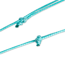 Load image into Gallery viewer, Art Glass Sea Turtle Pendant Necklace from Costa Rica - In the Ocean | NOVICA