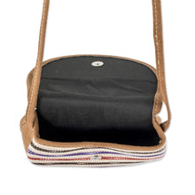 Load image into Gallery viewer, Hand Woven Cotton Striped Sling Bag - Singular Stripes | NOVICA