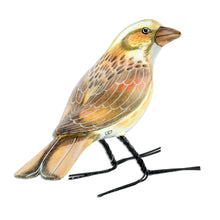 Load image into Gallery viewer, Guatemala Handcrafted Ceramic Rustic Bunting Bird Figurine - Rustic Bunting | NOVICA