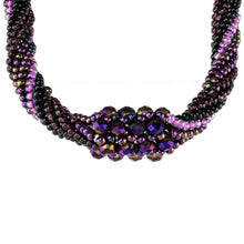 Load image into Gallery viewer, Purple Beaded Torsade Necklace from Guatemala - Purple Rain | NOVICA