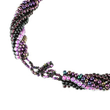 Load image into Gallery viewer, Purple Beaded Torsade Necklace from Guatemala - Purple Rain | NOVICA