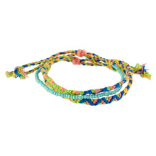 Load image into Gallery viewer, Spring Colors Cotton Macrame Bracelet with Beads - Solola Spring | NOVICA