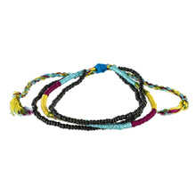 Load image into Gallery viewer, Adjustable Multicolored Beaded Wristband Bracelet - Alegria | NOVICA