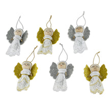 Load image into Gallery viewer, Handmade Angel Ornaments from Guatemala (Set of 6) - Lacy Angels | NOVICA