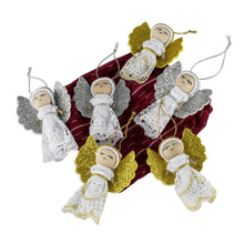Load image into Gallery viewer, Handmade Angel Ornaments from Guatemala (Set of 6) - Lacy Angels | NOVICA