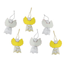 Load image into Gallery viewer, Handmade Angel Ornaments from Guatemala (Set of 6) - Lacy Angels | NOVICA