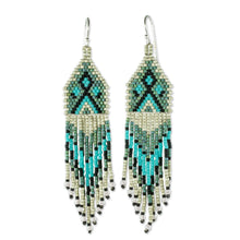Load image into Gallery viewer, Long Beaded Waterfall Earrings - Santiago Kites | NOVICA