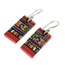 Load image into Gallery viewer, Artisan Painted Wood Earrings - San Juan Comalapa | NOVICA