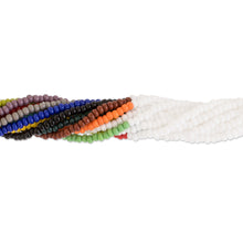 Load image into Gallery viewer, Colorful Glass Beaded Torsade Necklace from Guatemala - Multicolor Harmony | NOVICA