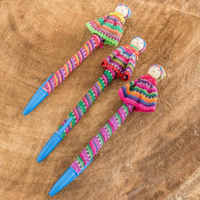 Load image into Gallery viewer, Handmade Worry Doll Pens (Set of 3) - Quitapenas | NOVICA
