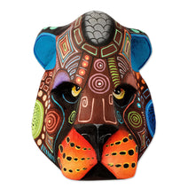 Load image into Gallery viewer, Costa Rican Balsa Wood Ceremonial Jaguar Mask - Boruca Jaguar | NOVICA
