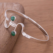 Load image into Gallery viewer, Chrysocolla Bangle Bracelet - Law of Attraction | NOVICA