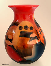 Load image into Gallery viewer, Hand Made Cuzco Colorful Ceramic Vase - The Monastery | NOVICA