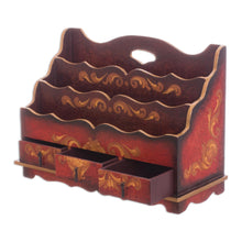 Load image into Gallery viewer, Wood Letter Holder and Desk Organizer Handmade in Peru - Country Estate | NOVICA
