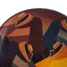 Load image into Gallery viewer, Ceramic plate - Four Hats | NOVICA