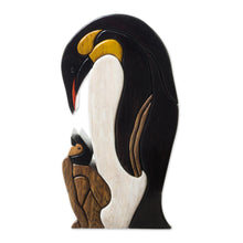 Load image into Gallery viewer, Penguin Ishpingo Wood Sculpture Carving from Peru - Mother Penguin | NOVICA