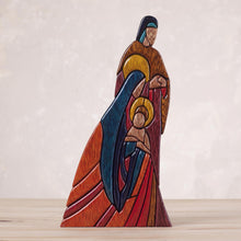 Load image into Gallery viewer, Unique Christianity Religious Wood Sculpture - Sacred Family | NOVICA