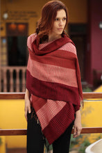 Load image into Gallery viewer, Handcrafted Alpaca Wool Striped Shawl - Huancayo Passion | NOVICA