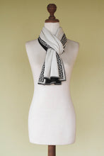 Load image into Gallery viewer, Unique Alpaca Wool Patterned Scarf - Peruvian Nocturne | NOVICA