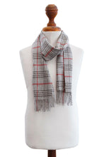 Load image into Gallery viewer, Men's Baby Alpaca Scarf from Peru - Misty Grey | NOVICA