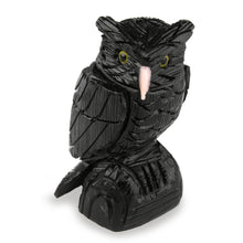 Load image into Gallery viewer, Onyx Bird Sculpture - Owl Guardian | NOVICA