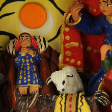 Load image into Gallery viewer, Wood and ceramic nativity scene - First Christmas | NOVICA