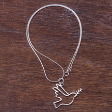 Load image into Gallery viewer, Sterling Silver Quechua Dove Necklace - Quechua Dove | NOVICA