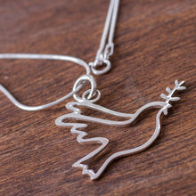 Load image into Gallery viewer, Sterling Silver Quechua Dove Necklace - Quechua Dove | NOVICA