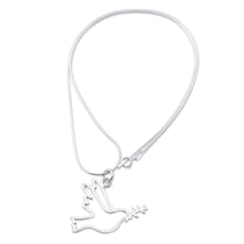Load image into Gallery viewer, Sterling Silver Quechua Dove Necklace - Quechua Dove | NOVICA