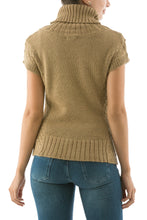 Load image into Gallery viewer, Sand Beige Alpaca Blend Turtleneck Sweater - Icas Coquette | NOVICA