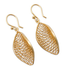 Load image into Gallery viewer, Handcrafted Filigree Gold Vermeil Earrings - Emerging | NOVICA