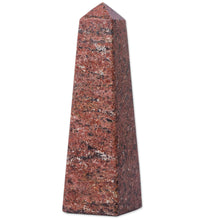 Load image into Gallery viewer, Peruvian Rhodochrosite Gemstone Obelisk Sculpture - Lucky in Love | NOVICA