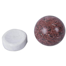 Load image into Gallery viewer, Handcrafted Rhodochrosite Gemstone Sphere and Stand - Red Planet | NOVICA