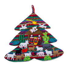 Load image into Gallery viewer, Handcrafted Andean Christmas Tree Applique Wall Hanging - Andean Christmas Tree | NOVICA