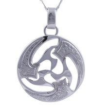 Load image into Gallery viewer, Modern Abstract Andean Silver Pendant Necklace - Universe in Motion | NOVICA