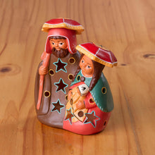 Load image into Gallery viewer, Painted Andean Ceramic Nativity Decorative Accent from Peru - Cuzco Nativity | NOVICA