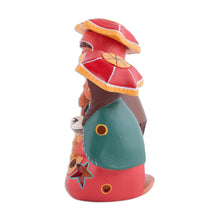 Load image into Gallery viewer, Painted Andean Ceramic Nativity Decorative Accent from Peru - Cuzco Nativity | NOVICA