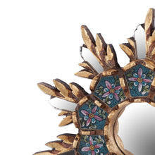Load image into Gallery viewer, Colonial Style Reverse Painted Glass Wall Mirror - Cuzco Snowflake | NOVICA