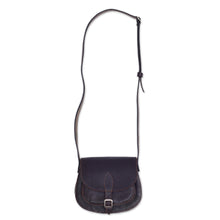 Load image into Gallery viewer, Handcrafted Espresso-Colored Leather Sling from Peru - Espresso Chic | NOVICA